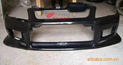 New High Quality Car Parts Bodykit FRP Fiber Glass Front Bumper for Lancer Evolution EVO 7 C-West Style Black YH Brand