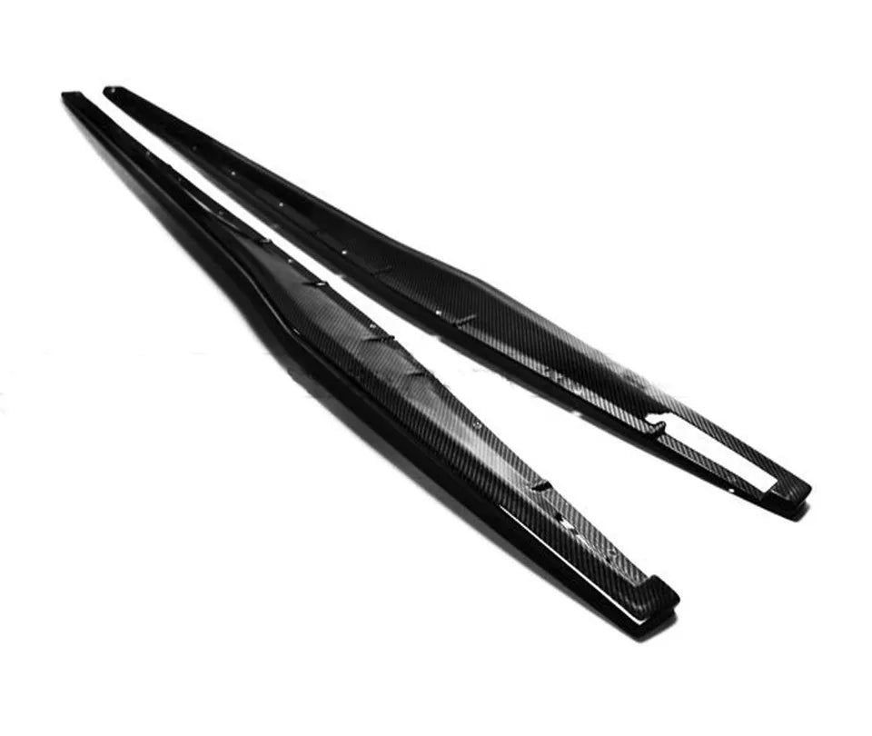Carbon Fiber Side Skirt Extension Corner Addon Spat for  2004-2012 Gallardo LP550 LP560 LP570 Superleggera Style