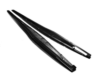 Carbon Fiber Side Skirt Extension Corner Addon Spat for  2004-2012 Gallardo LP550 LP560 LP570 Superleggera Style