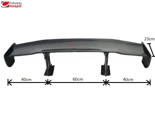 Evolution 7-9 GT Rear Wing 1400 cm Real Carbon Fiber Single Deck High Gloss Finish