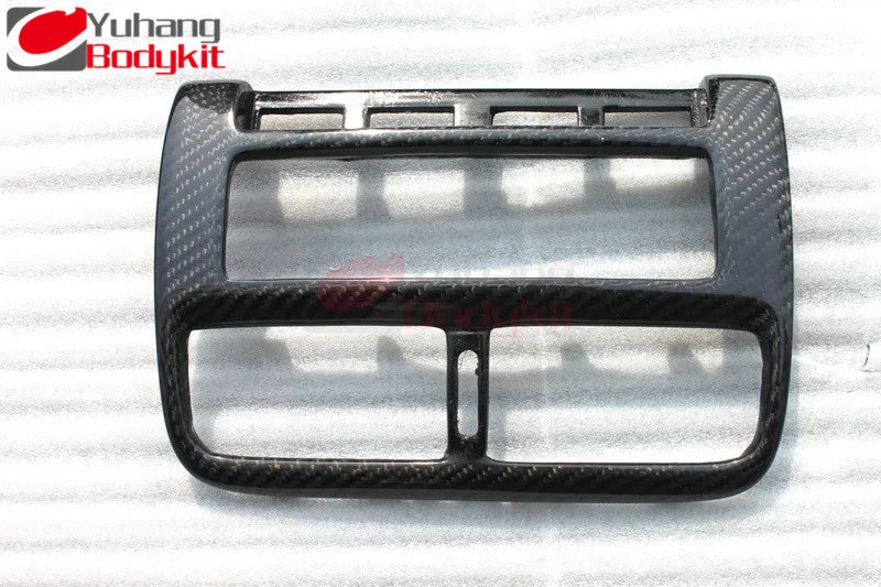 Yuhang Black Carbon Fiber Interior Set for Nissan 200SX S14/S14A RHD Silvia 7-Piece Radio Surround & Control Panel Full Set
