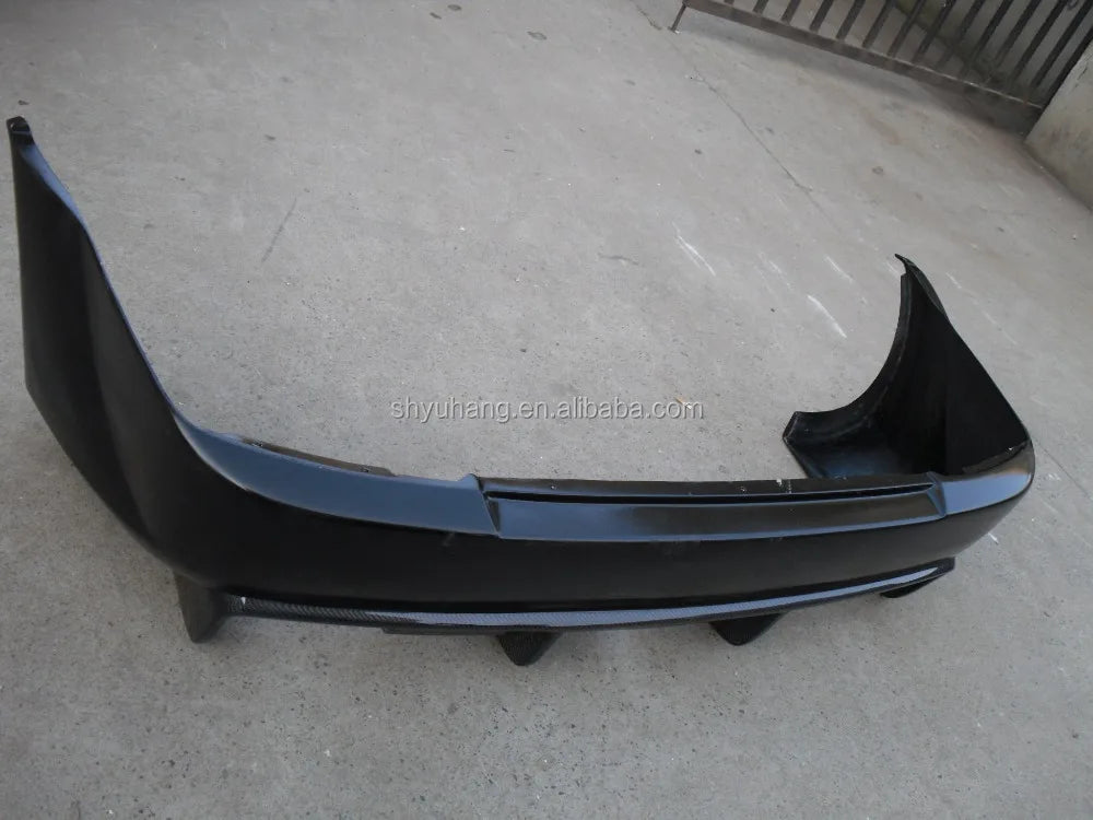 YH Glass Fiber Evolution 6 Evo 6 EP Style Black Rear Bumper FRP with 100% Fitment