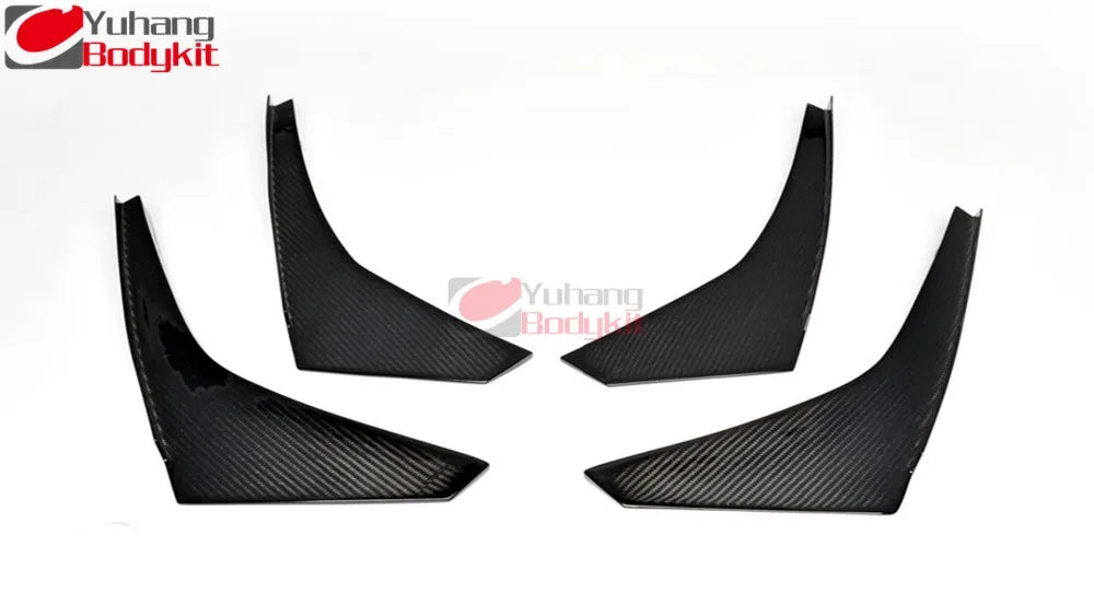 For 2008-2010 R35 GTR GTR35 CBA JDM Style Bumper Canards 4pcs