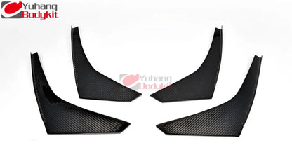 For 2008-2010 R35 GTR GTR35 CBA JDM Style Bumper Canards 4pcs