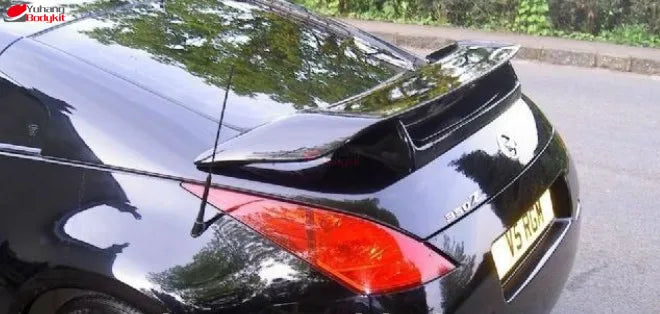 For 2002-2008 350Z Z33 NI Version 1 Style High Quality Carbon Fiber Single Deck Rear Trunk Spoiler Wing