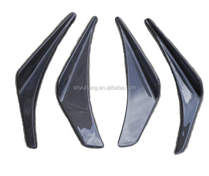 Glass Fiber OEM Front Bumper 4pcs Splitter Canard for Evolution Evo 7 FRP