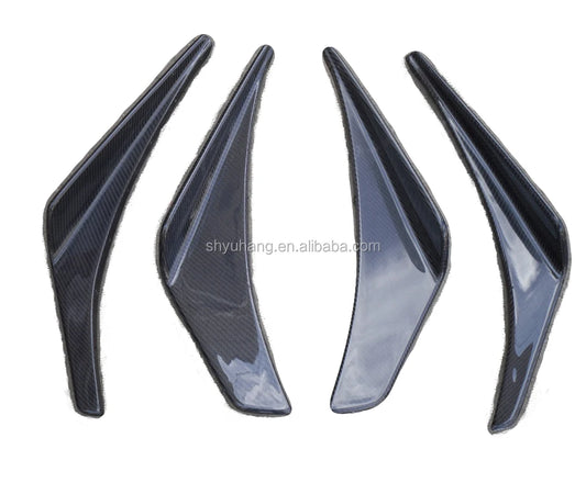 Glass Fiber OEM Front Bumper 4pcs Splitter Canard for Evolution Evo 7 FRP