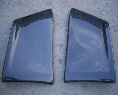 FOR Lancer Evolution EVO 10 X Carbon Fiber Rear Bumper  Extension Carbon Fiber