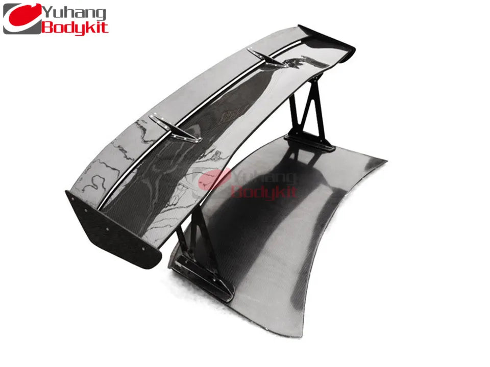 Carbon Fiber R35 1700mm Type-5 GT Rear Wing with Single Deck (Aluminium Stands 21cm/29cm/39cm Options)