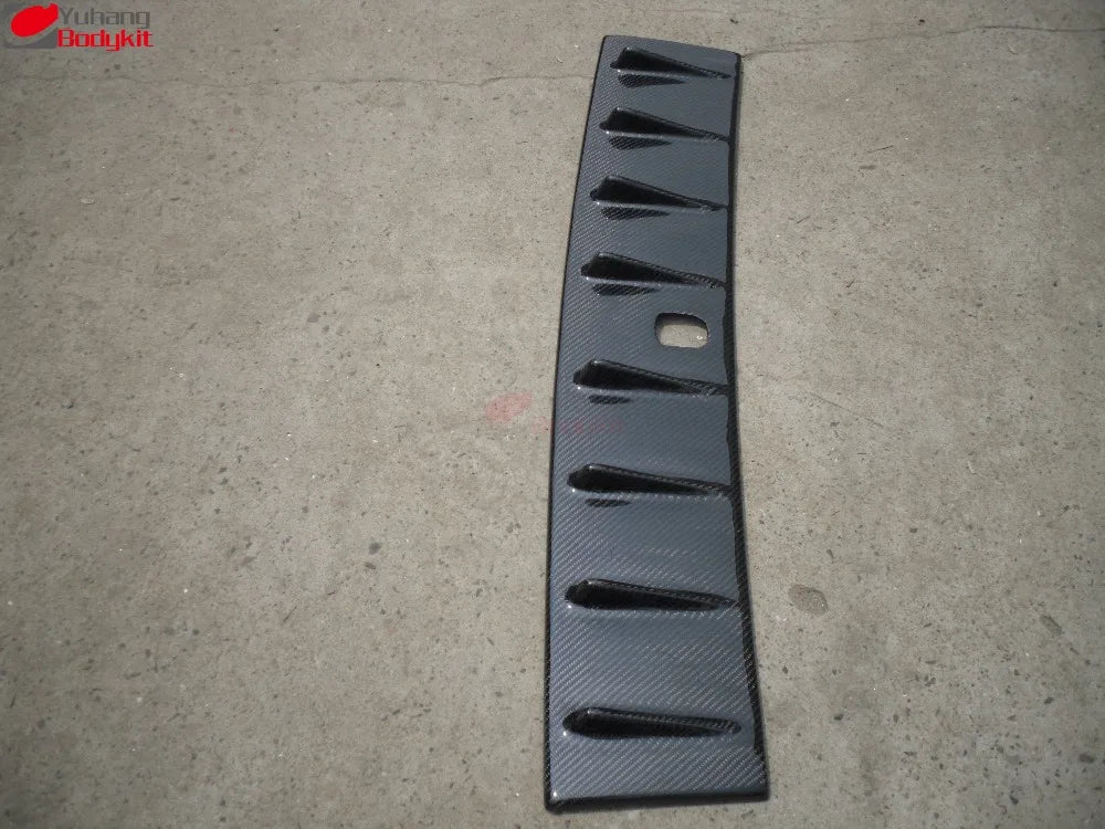 For 2008-2012 Lancer EVO 10 X Non-SSS Vortex Generator Roof Spoiler (Fit Antenna Base Size 5x6cm) Carbon Fiber