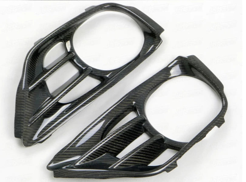 Carbon Fiber Exhaust Surround Shroud Heat Shield 2pcs Fit for 2008-2010 Skyline R35 GTR B Style