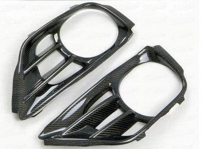 Carbon Fiber Exhaust Surround Shroud Heat Shield 2pcs Fit for 2008-2010 Skyline R35 GTR B Style