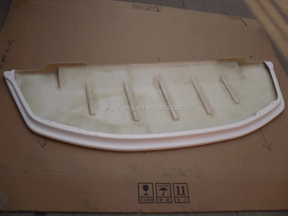 YH White Glass Fiber GTR AB Flug Style Front Lip with Under-Tray for Skyline R32 (Retrofit/Upgrade)