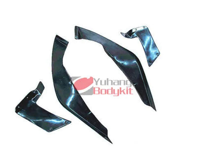 Carbon Fiber FRP Rear Decorative Stripe Bodykit for New 1989-1994 180SX RPS13 Rocket Bunny RB V2 Bumper Canard Splitter Black