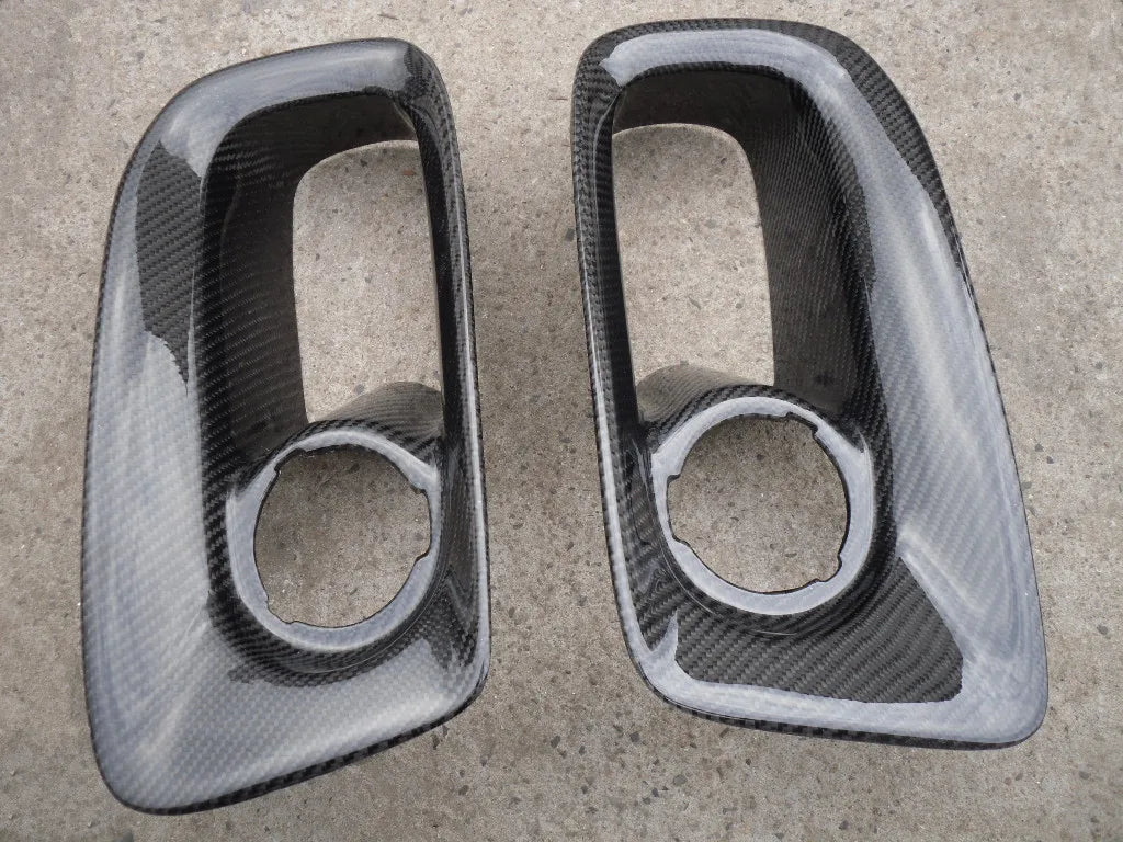 For Skyline R33 GTR Border Front Bumper Air Duct (pair) 2pcs CF Carbon Fiber