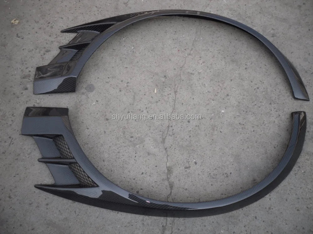 For EVO 8 9 VC FRONT OVER FENDER CYBER (Pair) CF Carbon Fiber