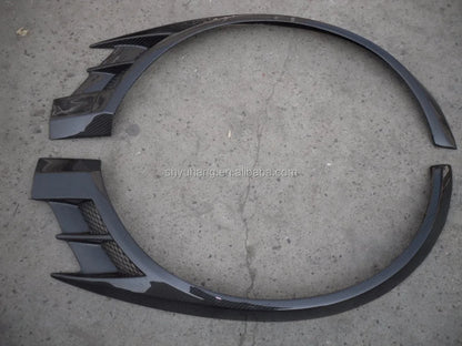 For EVO 8 9 VC FRONT OVER FENDER CYBER (Pair) CF Carbon Fiber