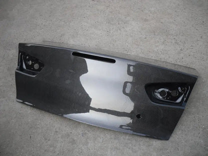 For Mitsubishi Lancer Evolution EVO X 1990-1991 High Quality YH Brand Black Carbon Fiber OEM Rear Trunk Boot Lid Tailgate