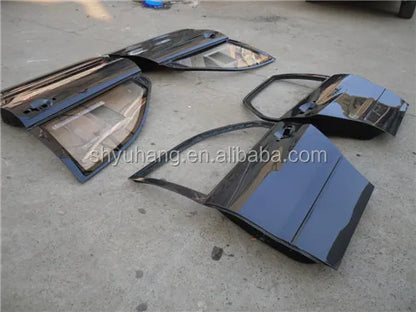 Carbon Fiber EVO 8 9 VC Rear and Front Door 4pcs for Mitsubishi Lancer GRB STI Model Black