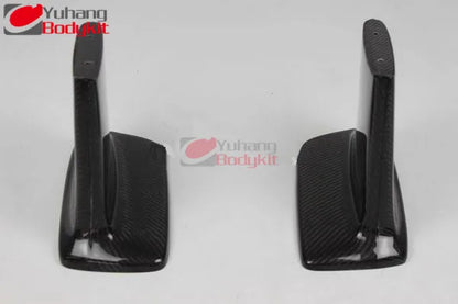 Skyline BNR34 R34 GTR Jun Carbon Fiber Rear Spoiler Base Leg (20.5cm) Black 3k Twill Weave High Gloss