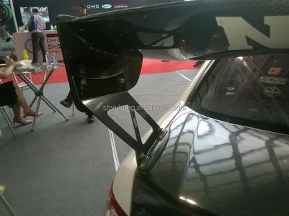 Yuhang GT Impreza GD WRX 7 8 9 GT 2002-2007 Carbon Fiber Rear Spoiler Wing Single Deck Black Subaru