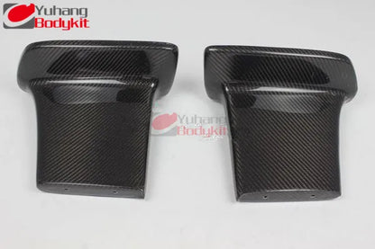 Skyline BNR34 R34 GTR Jun Carbon Fiber Rear Spoiler Base Leg (20.5cm) Black 3k Twill Weave High Gloss