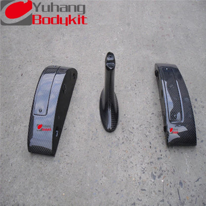 For 2008-2013 Skyline R35 GTR Higher Rear Spoiler Wing with Lamp Position Carbon Fiber
