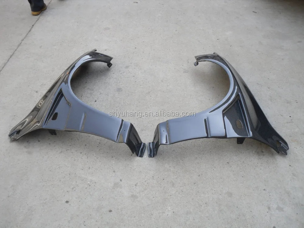 Carbon Fiber Evolution EVO 7 8 9 Front Fenders (10mm Wider) (Pair) CF