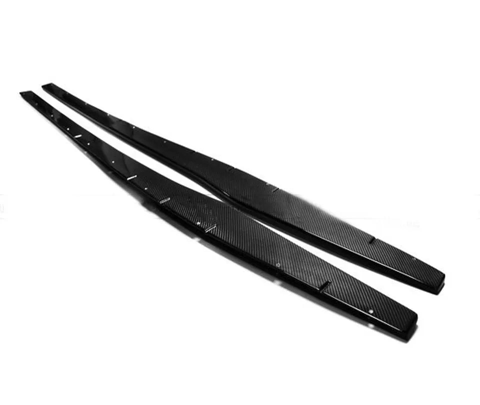 Carbon Fiber Side Skirt Extension Corner Addon Spat for  2004-2012 Gallardo LP550 LP560 LP570 Superleggera Style
