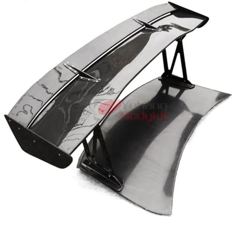Carbon Fiber R35 1700mm Type-5 GT Rear Wing with Single Deck (Aluminium Stands 21cm/29cm/39cm Options)