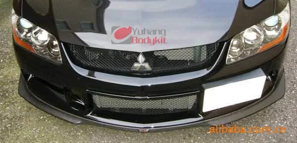 New High Quality Car Parts Bodykit FRP Fiber Glass Front Bumper for Lancer Evolution EVO 7 C-West Style Black YH Brand