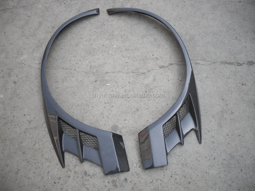 For EVO 8 9 VC FRONT OVER FENDER CYBER (Pair) CF Carbon Fiber