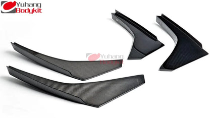 For 2008-2010 R35 GTR GTR35 CBA JDM Style Bumper Canards 4pcs
