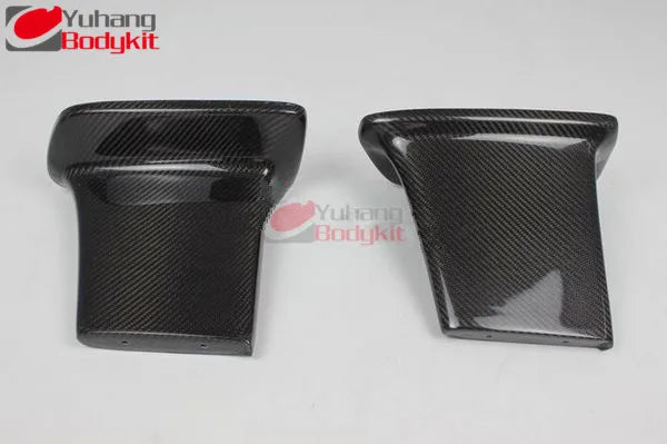 Skyline BNR34 R34 GTR Jun Carbon Fiber Rear Spoiler Base Leg (20.5cm) Black 3k Twill Weave High Gloss