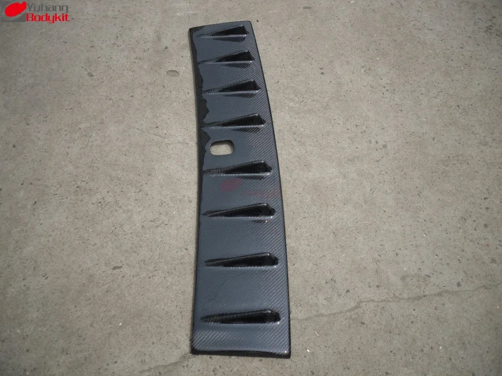 For 2008-2012 Lancer EVO 10 X Non-SSS Vortex Generator Roof Spoiler (Fit Antenna Base Size 5x6cm) Carbon Fiber