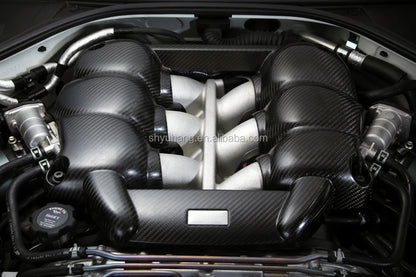New Carbon Fiber High Gloss Black Skyline R35 GTR Engine Cover