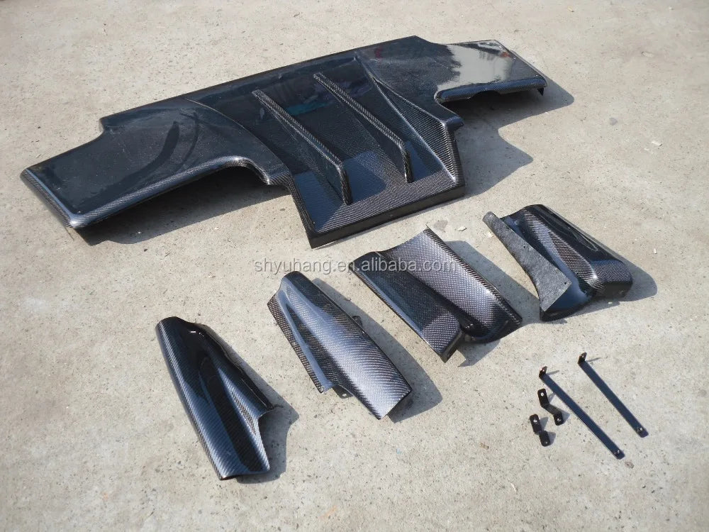 Rear Diffuser 7pcs CF for R32 GTR TS Carbon Fiber