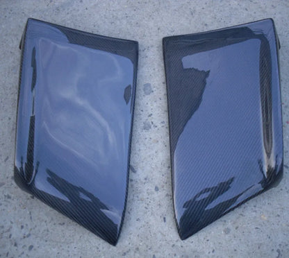 FOR Lancer Evolution EVO 10 X Carbon Fiber Rear Bumper  Extension Carbon Fiber