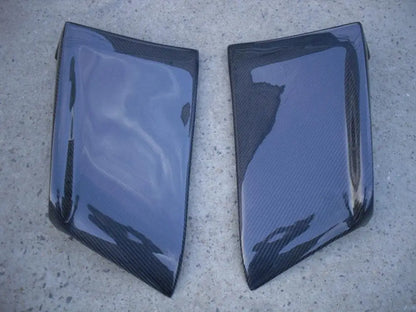 Yuhang 2008-2012 EVO X EVO 10 Style Carbon Rear Bumper Corner Extension Spat CF Black 100% Fitment