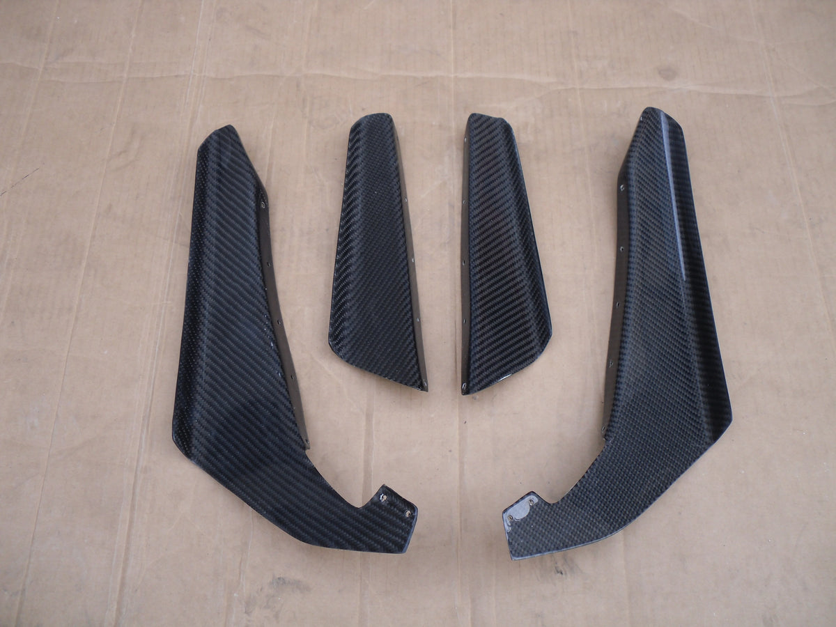 For Skylline R34 GTR OEM Front Bumper Canard 4pcs Carbon Fiber