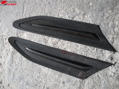 Fender Emblem Cover Matte Black 3k Twill Weave for BREVIS (JCG1_) (Pair) Fiber Glass Retrofit/Upgrade