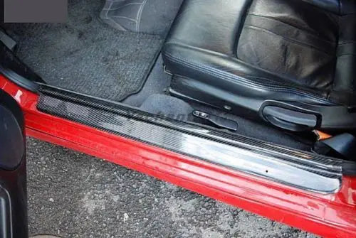 Yuhang High Quality Carbon Fiber Door Sill Kick Panel Black for 1995-1998 S14/S14A Silvia Zenki Kouki with Easy Installation