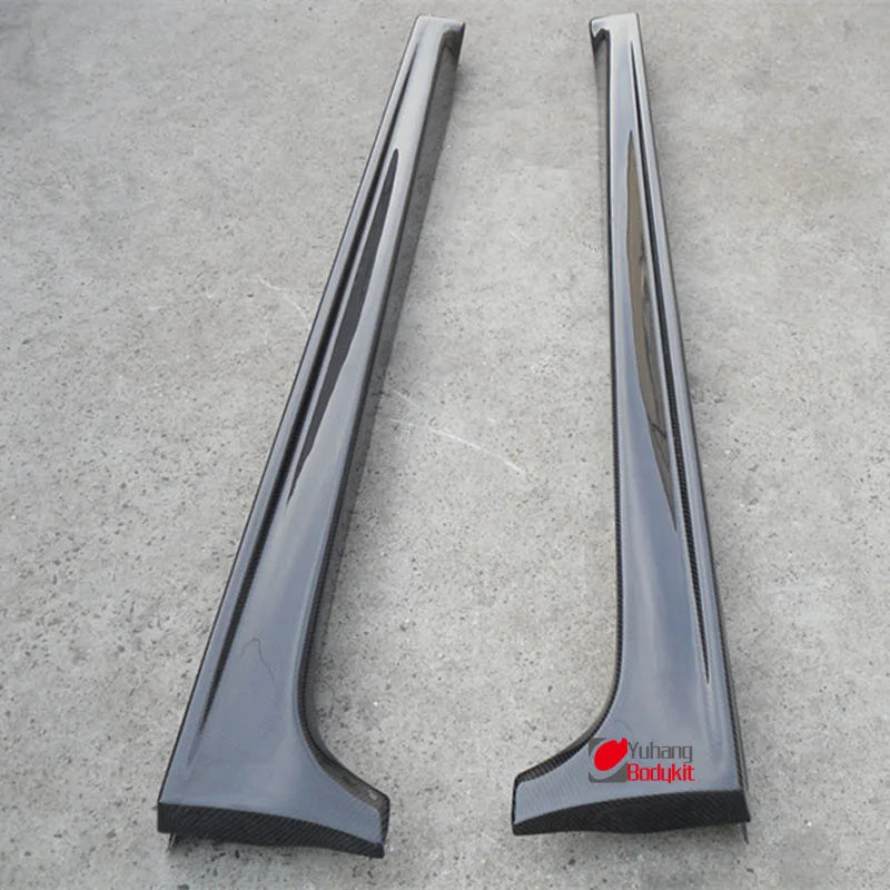 For  EVO 10 Sexy Style Carbon Fiber Side Skirt CF