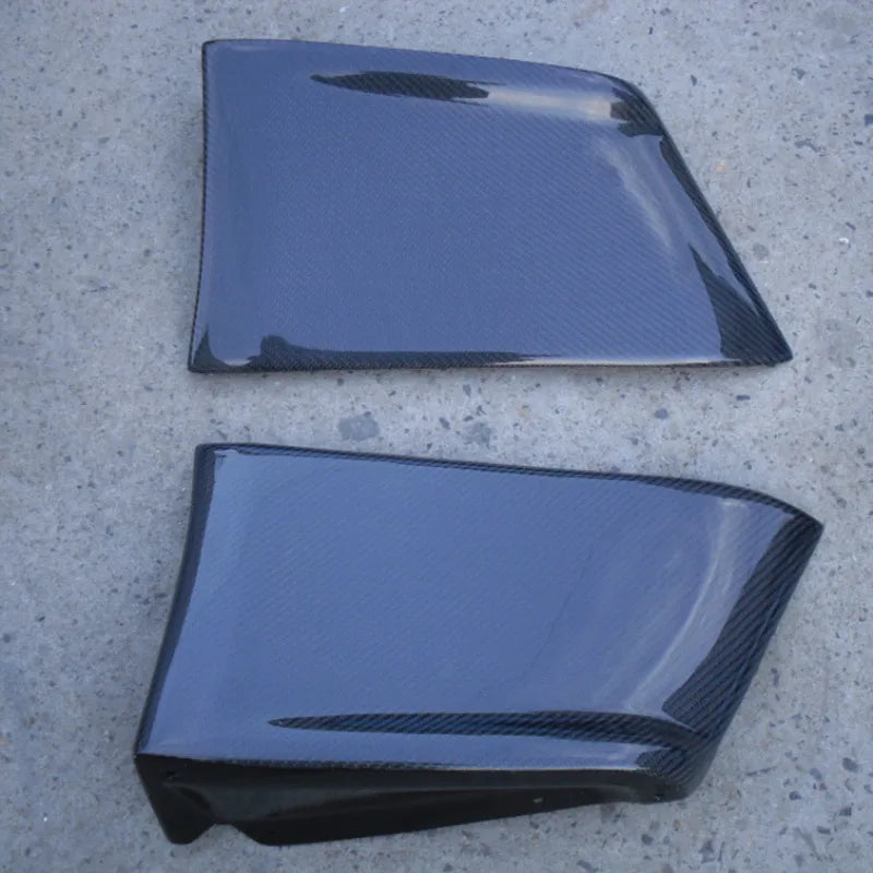 FOR Lancer Evolution EVO 10 X Carbon Fiber Rear Bumper  Extension Carbon Fiber