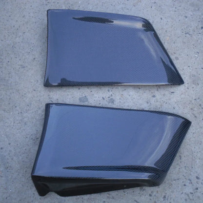 FOR Lancer Evolution EVO 10 X Carbon Fiber Rear Bumper  Extension Carbon Fiber