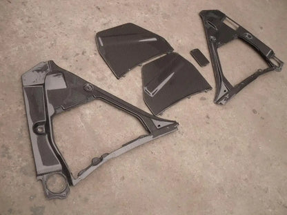 Yuhang High Quality Black Skyline R35 GTR OEM Style Carbon Fiber Engine Compartment Cover Set (5pcs)
