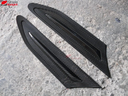 Fender Emblem Cover Matte Black 3k Twill Weave for BREVIS (JCG1_) (Pair) Fiber Glass Retrofit/Upgrade