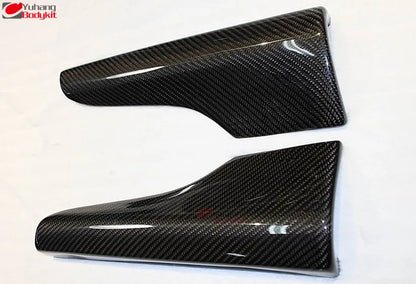 For 2001-2007 Lancer Evolution 7 8 9 EVO 7-9 Side Skirt Addon Spat 2 Pcs Carbon Fiber Black Yuhang