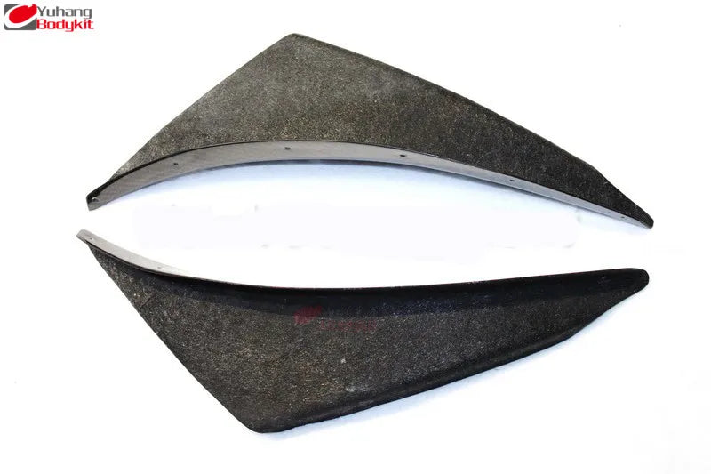 New 2003-2005 Lancer Evoulation 8 EVO 8 Front Bumper Canard 2 Pcs (One Side High Glossy) Carbon Fiber Easy Installation