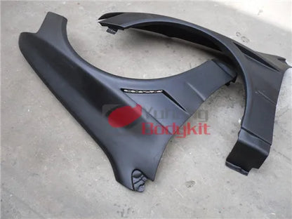 FRP Glass Fiber Black for Evolution EVO 8 9 Cyber VC Style Front Fenders Full Set +10mm Wider Mitsubishi